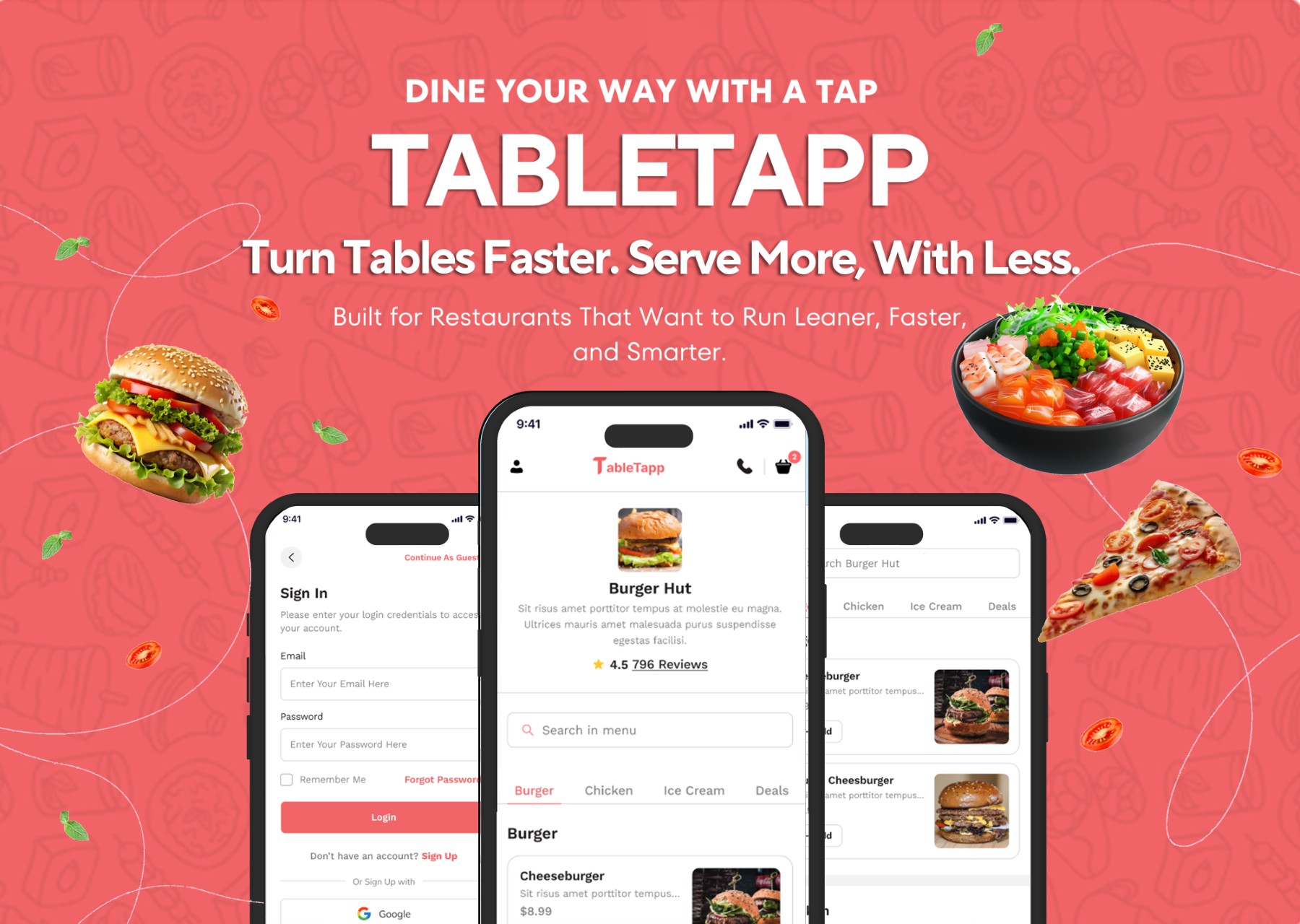 TableTapp Project Mockup