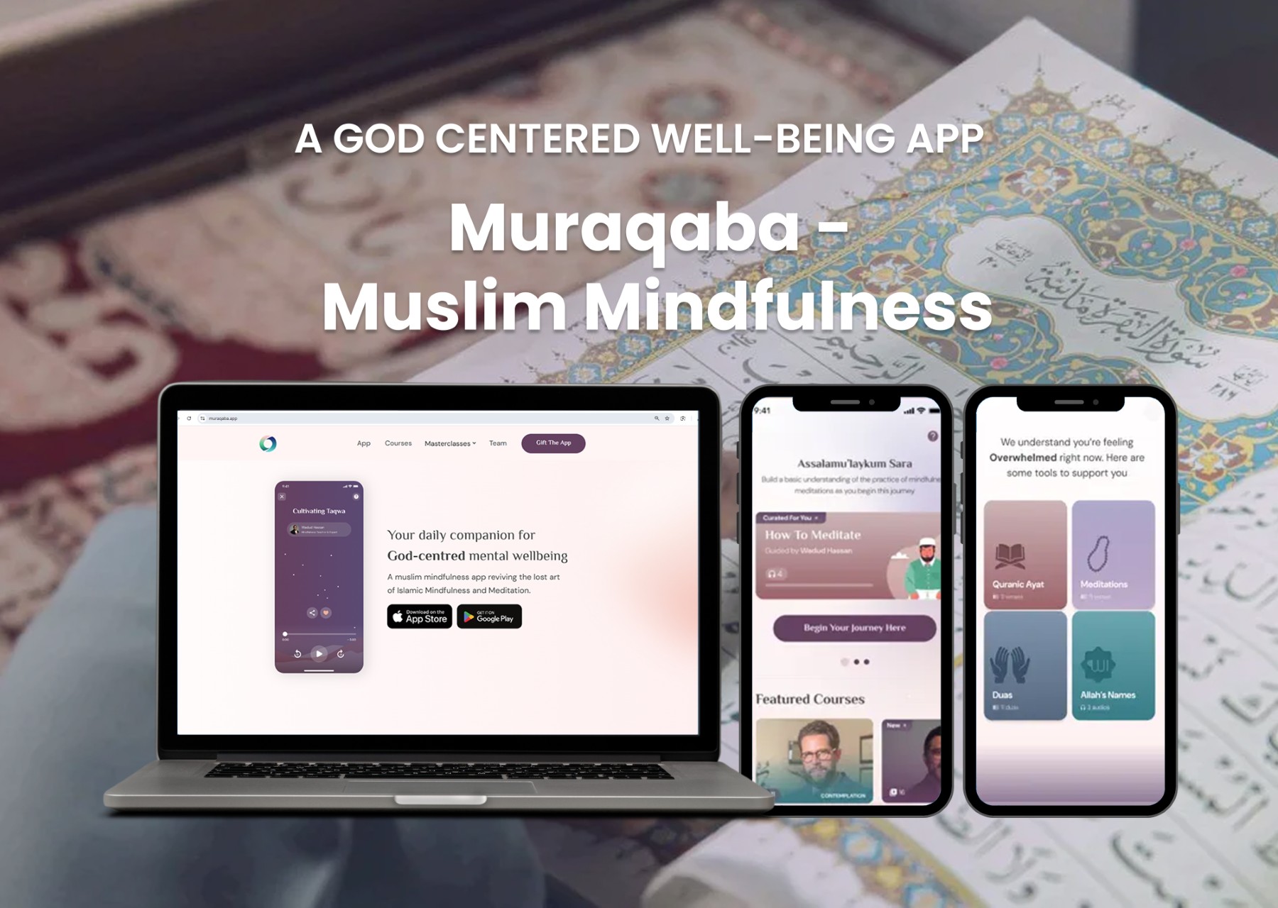 Muraqaba - Muslim Mindfulness Project Mockup