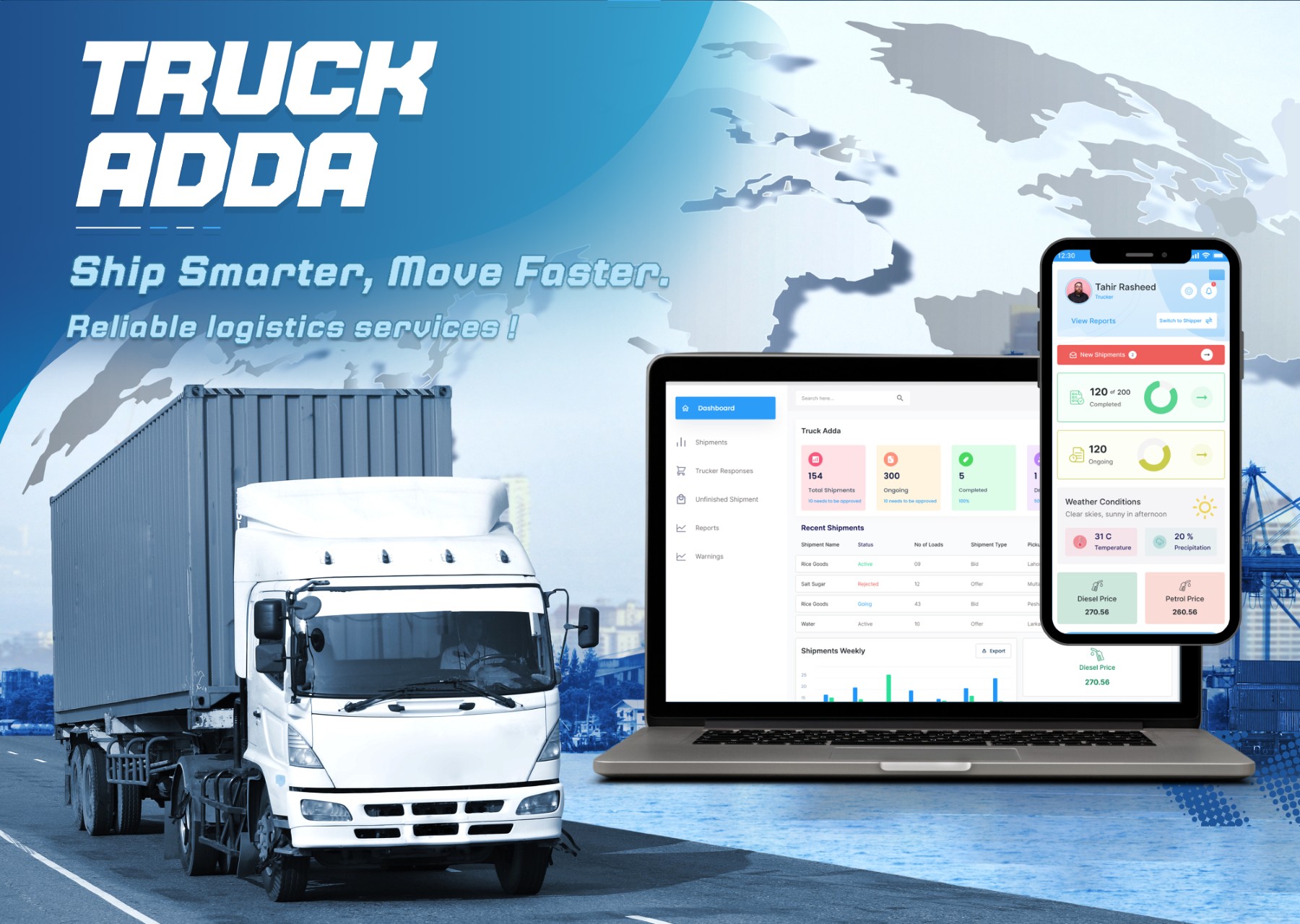 Truck Adda Project Mockup
